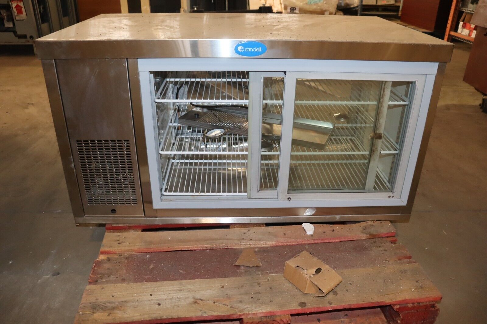 PARTS ONLY, NOT WORKING, Lot of Two Randell 40048 Pie Cases