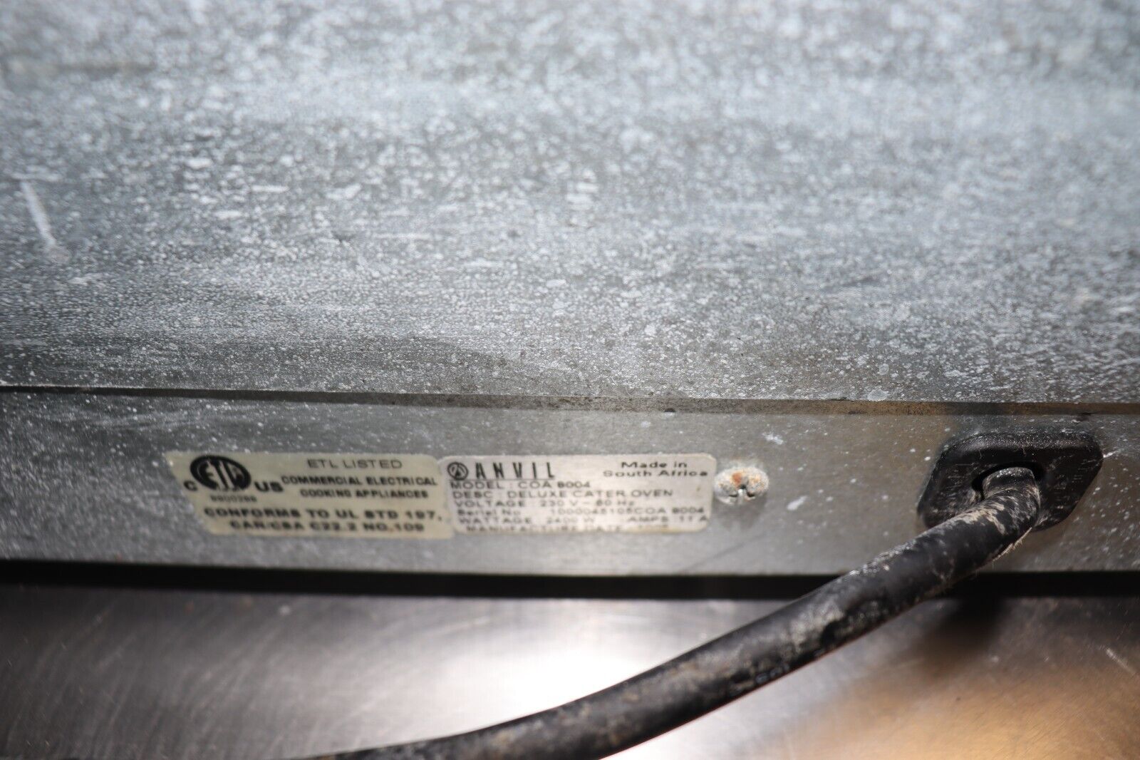 Anvil COA8004 Deluxe Cater Oven, 230V, Convection, Half Size, Used, CLEAN