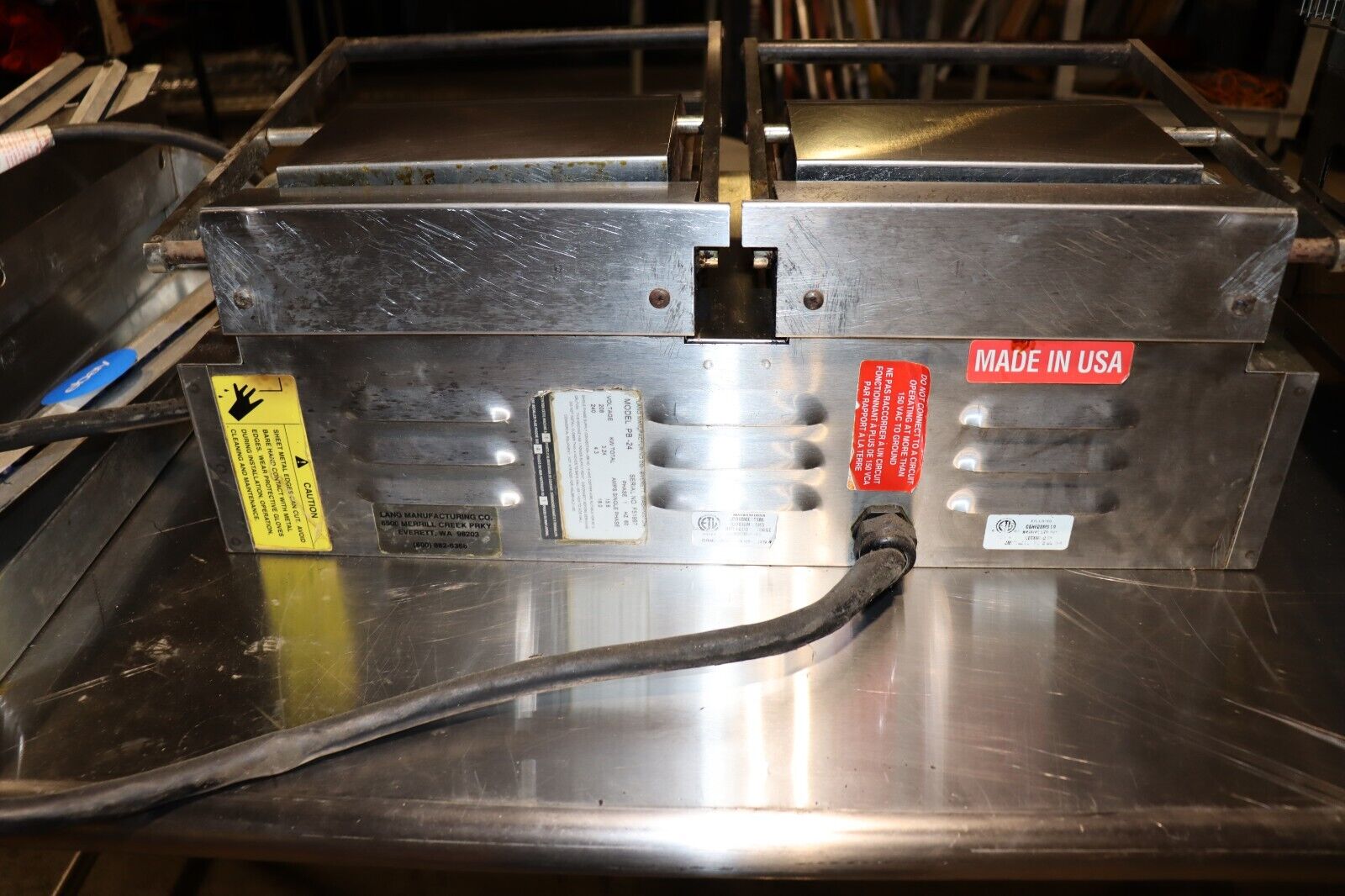 Panini Sandwich Press Double Lang Pane Bella PB24