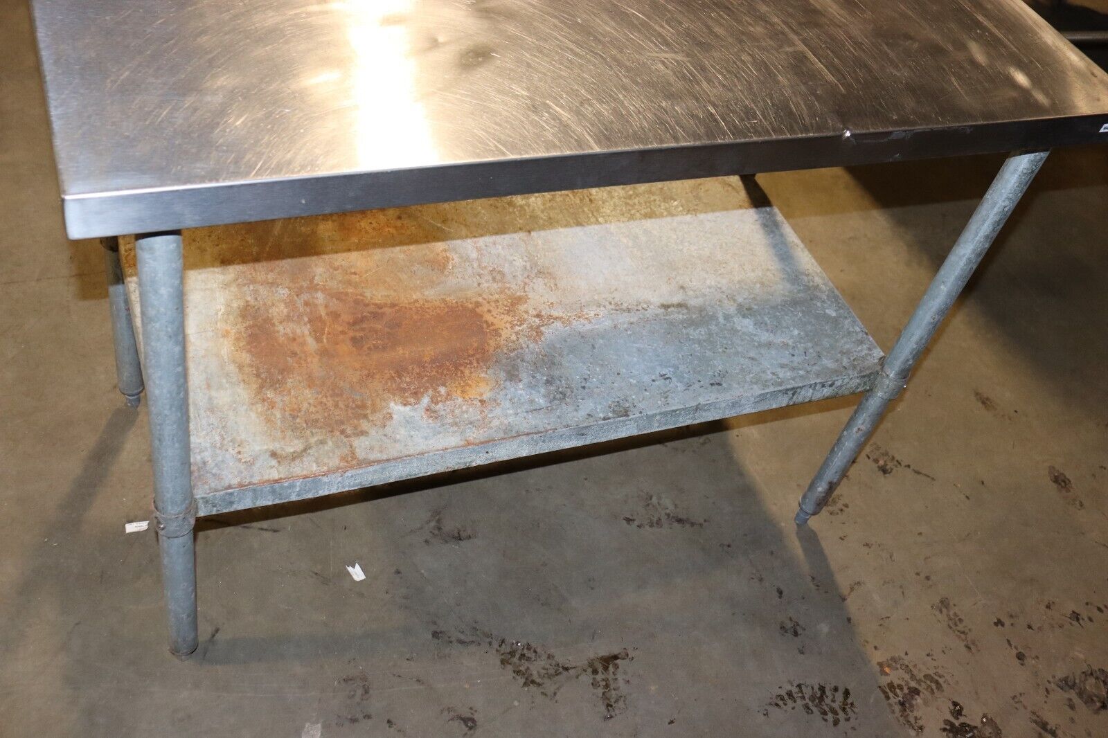 Sani-Safe 48''x 24'' Stainless Steel Table Prep & Work Commercial Worktable Used