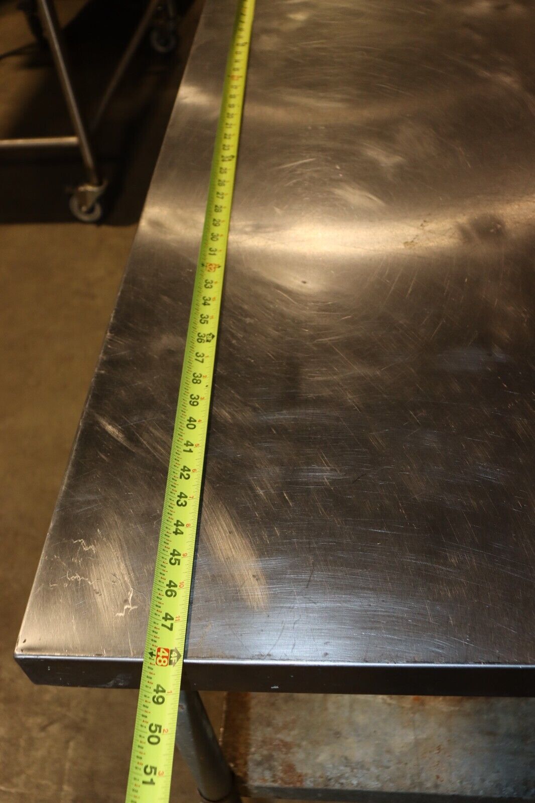 Sani-Safe 48''x 24'' Stainless Steel Table Prep & Work Commercial Worktable Used