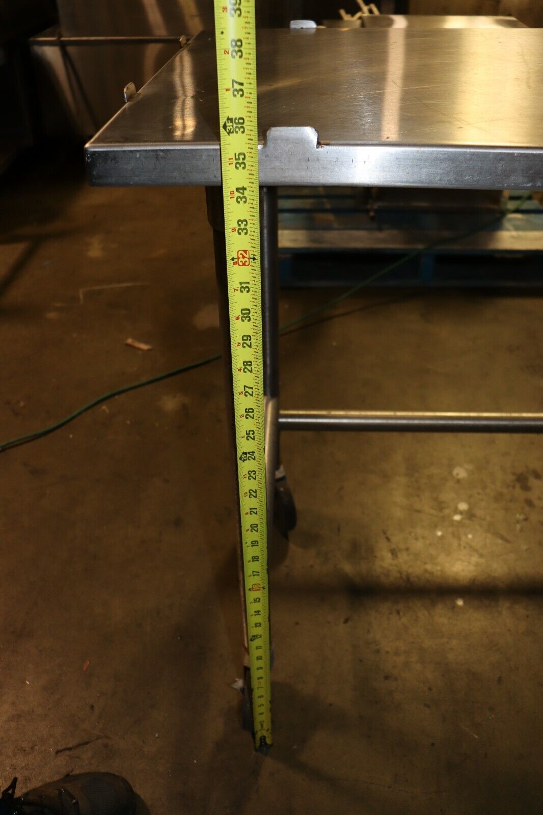 24"W x 48"L Stainless Steel Restaurant Work Table for Poly Top (NOT INCLUDED)