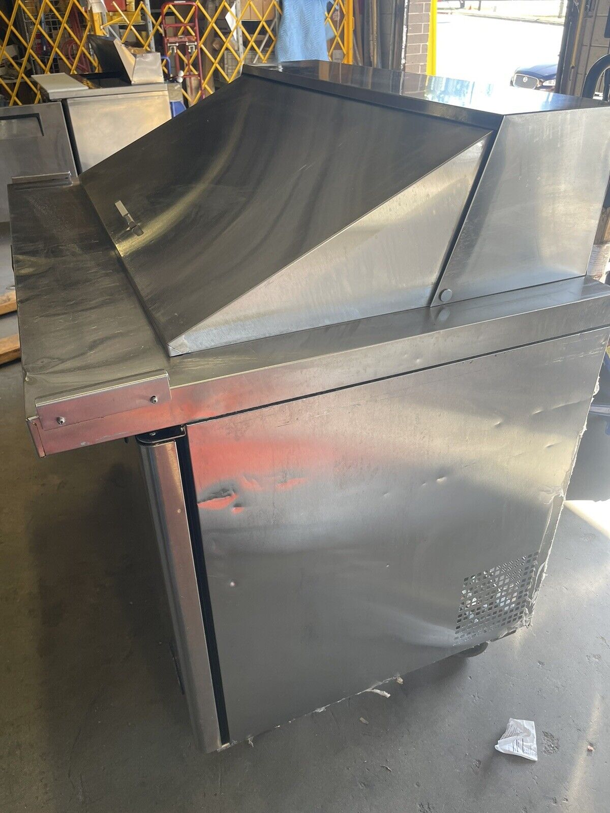 Atosa MSF8306GR 48" Mega Top Salad Sandwich Prep Station Table 18 Pan 13.4 Cu.Ft