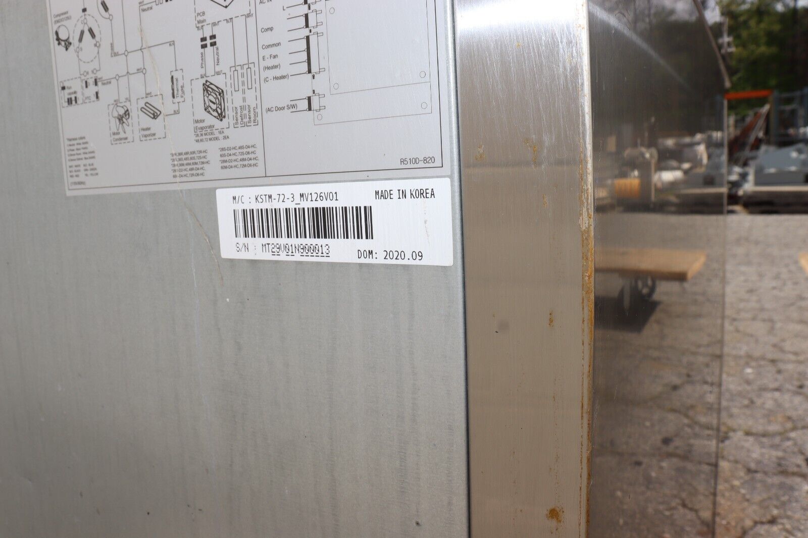 Kool-It KSTM-72-3 72" Mega Top Sandwich Salad Prep Table 3 Doors, 30 Pans, Used