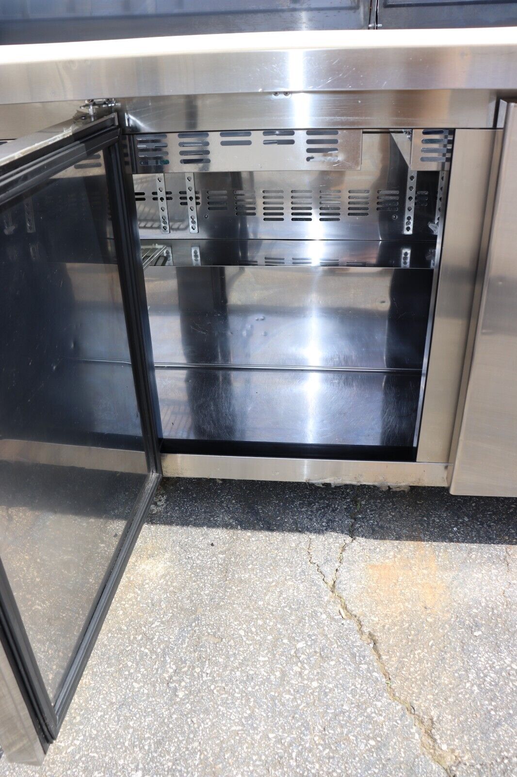 Kool-It KSTM-72-3 72" Mega Top Sandwich Salad Prep Table 3 Doors, 30 Pans, Used