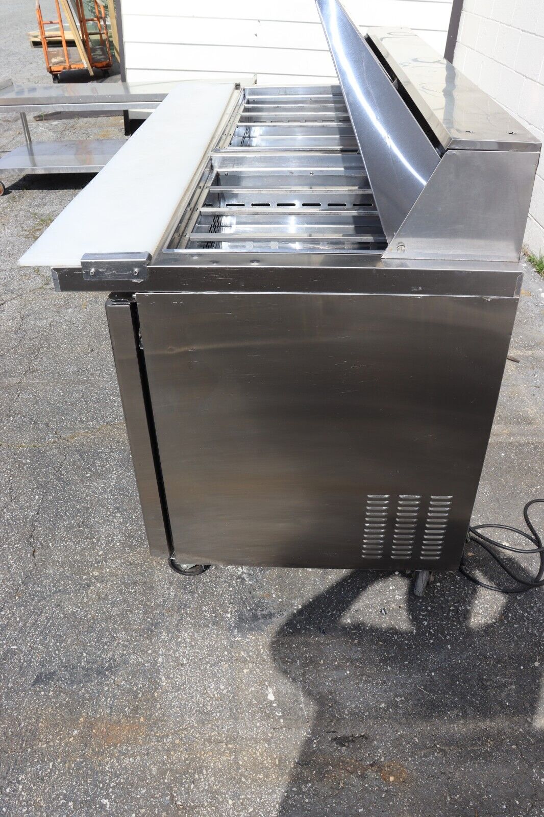 Kool-It KSTM-72-3 72" Mega Top Sandwich Salad Prep Table 3 Doors, 30 Pans, Used