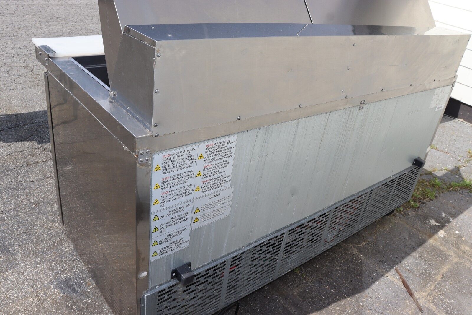 Kool-It KSTM-72-3 72" Mega Top Sandwich Salad Prep Table 3 Doors, 30 Pans, Used