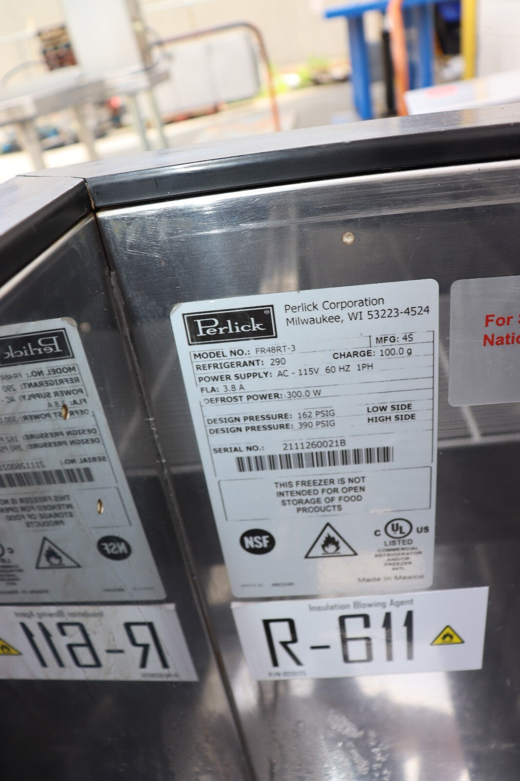 Perlick FR48RT-3 48"W Glass Froster Beer Mug / Plate Chiller, Tested, CLEAN