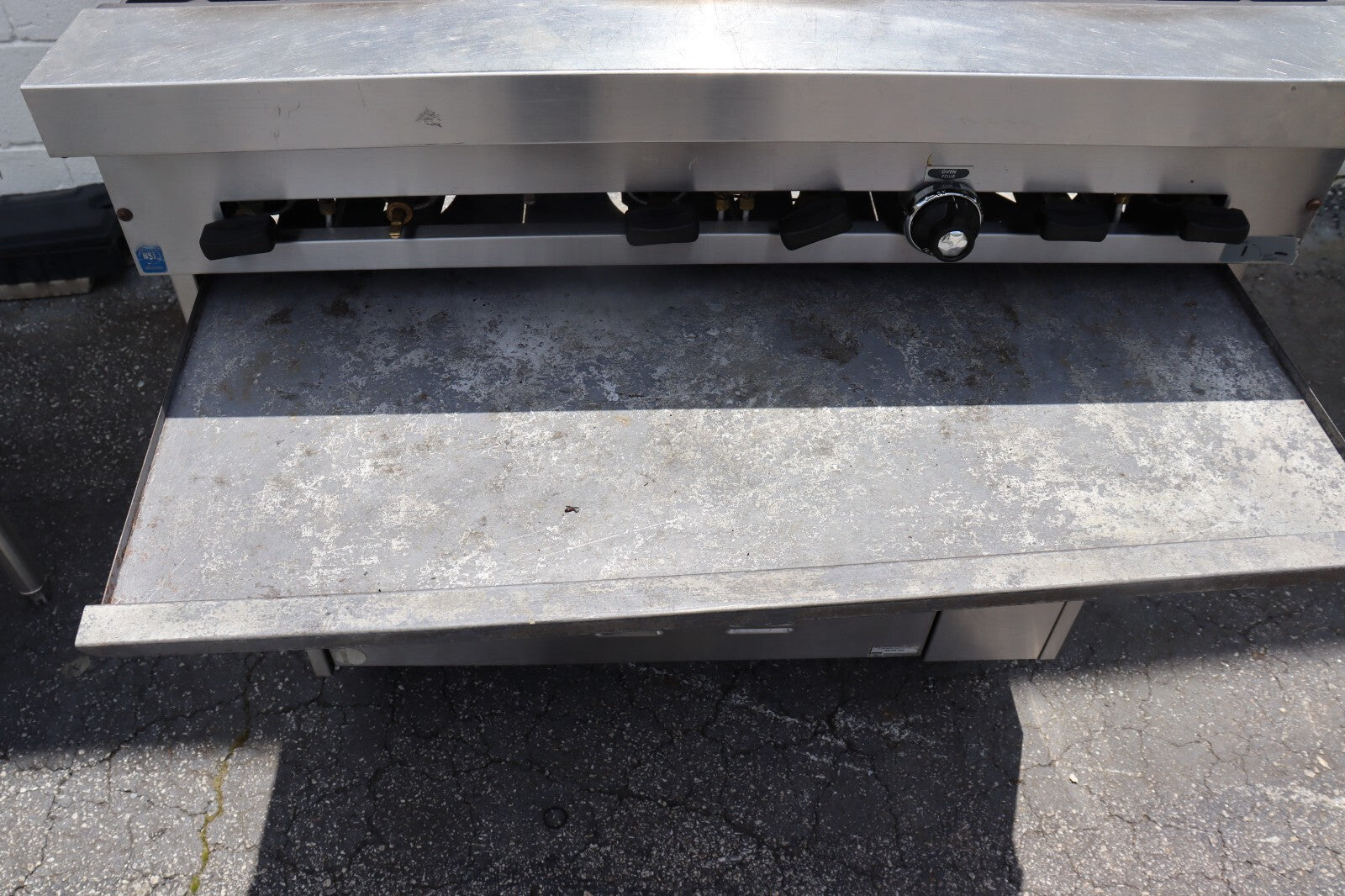 Garland Sunfire 36" Gas Restaurant Range w/ 6 Burners & 1 Std Oven, Used, CLEAN