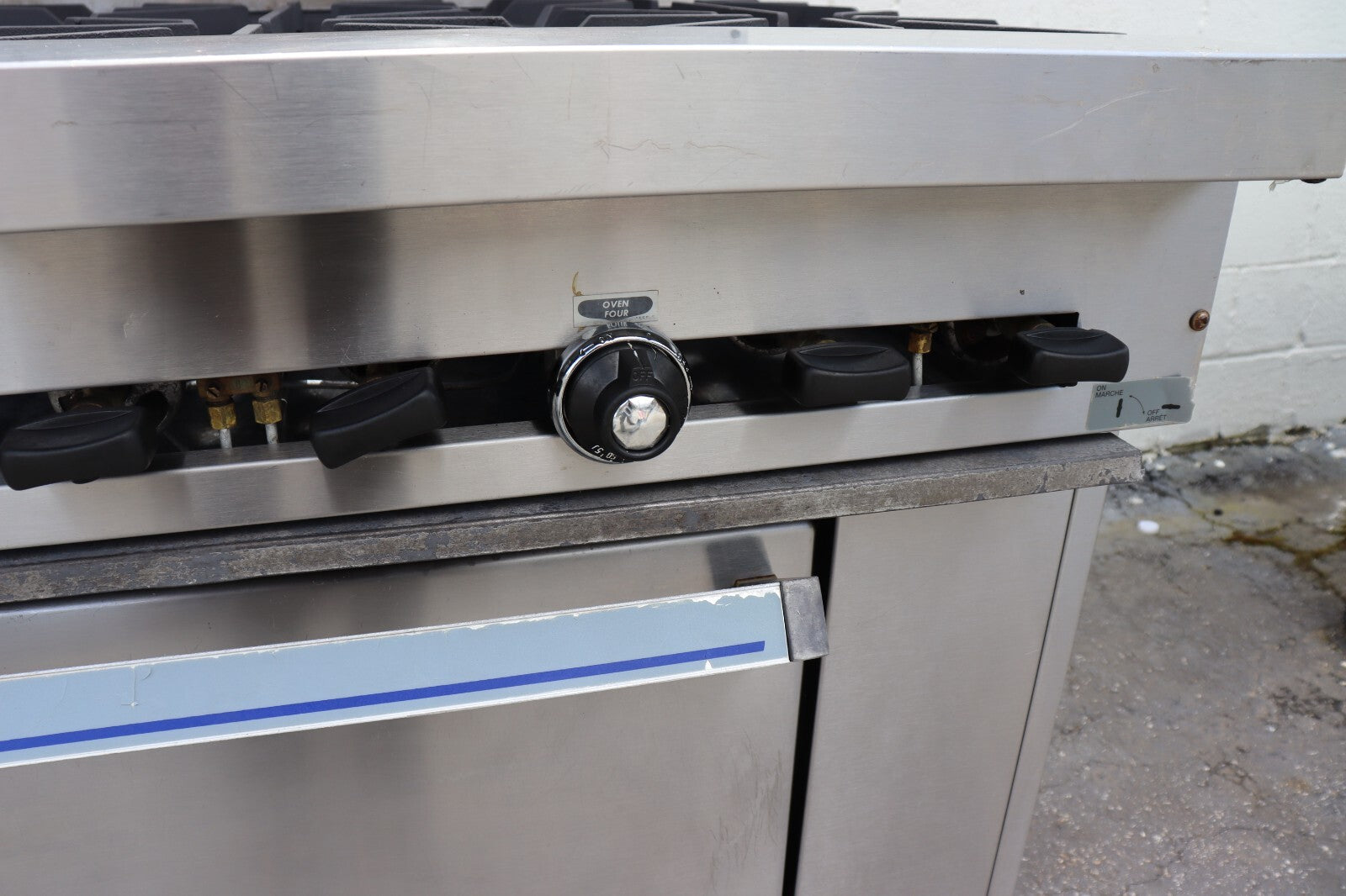 Garland Sunfire 36" Gas Restaurant Range w/ 6 Burners & 1 Std Oven, Used, CLEAN