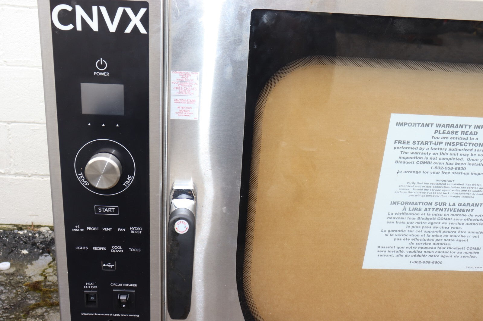 Blodgett CNVX-14G Combi Gas Oven, 65,000 BTU, New Open Box, No Stand Included