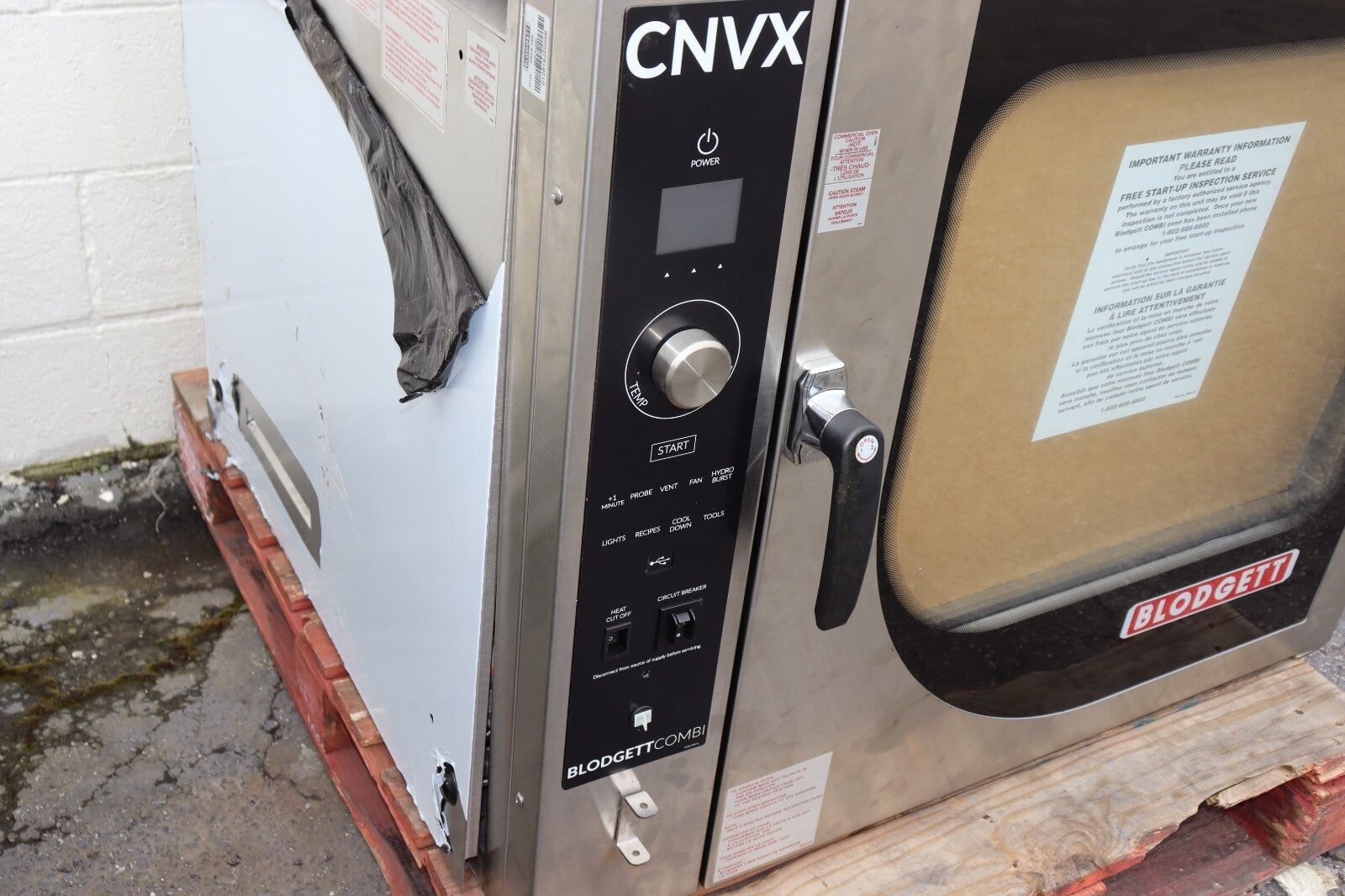 Blodgett CNVX-14G Combi Gas Oven, 65,000 BTU, New Open Box, No Stand Included