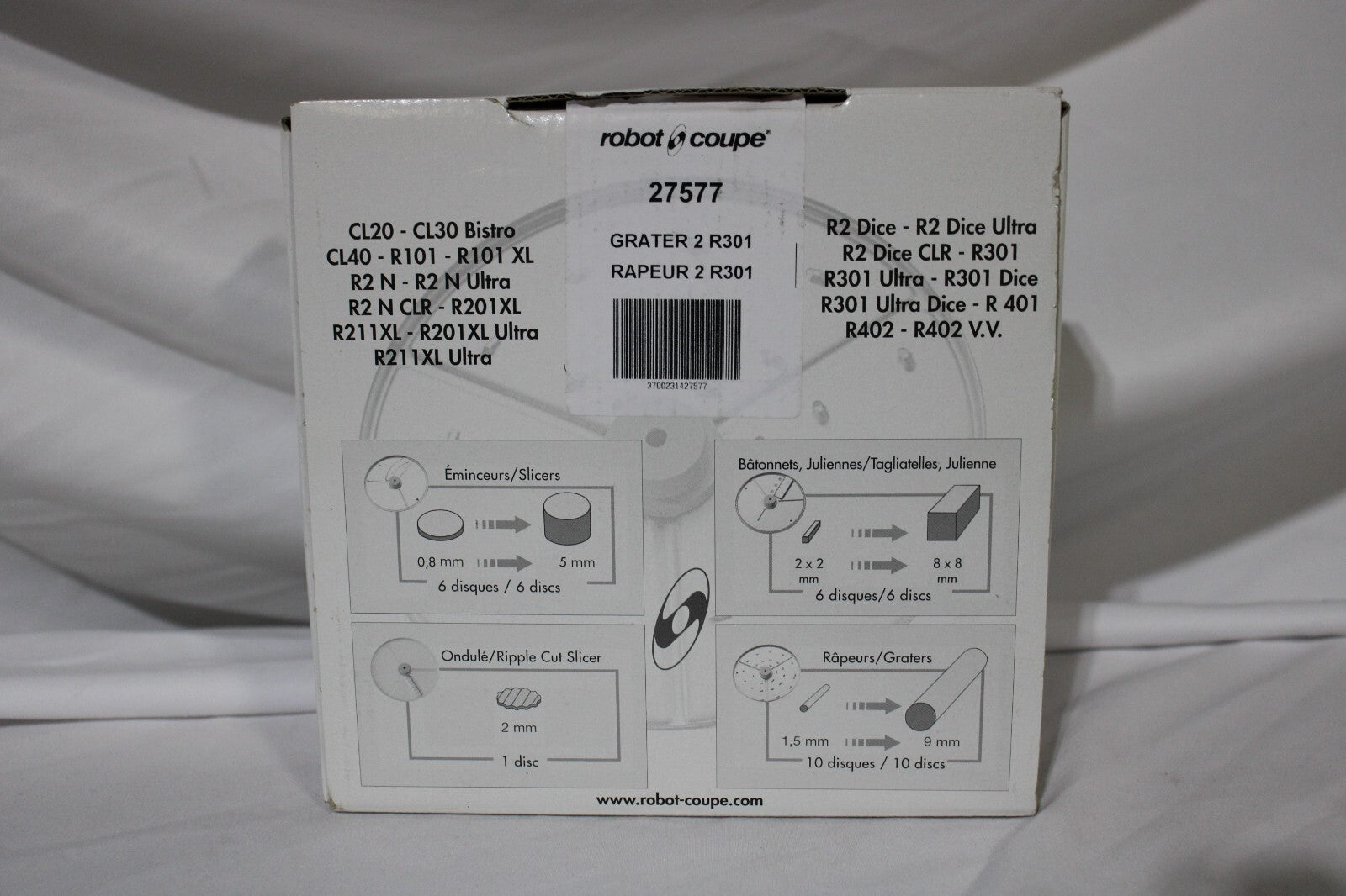 Robot Coupe Grater Blade 27577 2mm R301, New