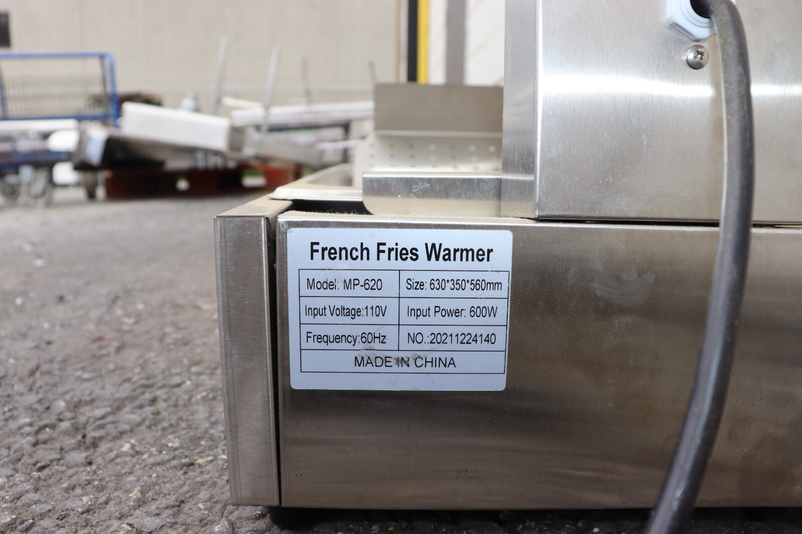 French Fry Food Warmer MP-620 Stainless Steel Food Heat Lamp