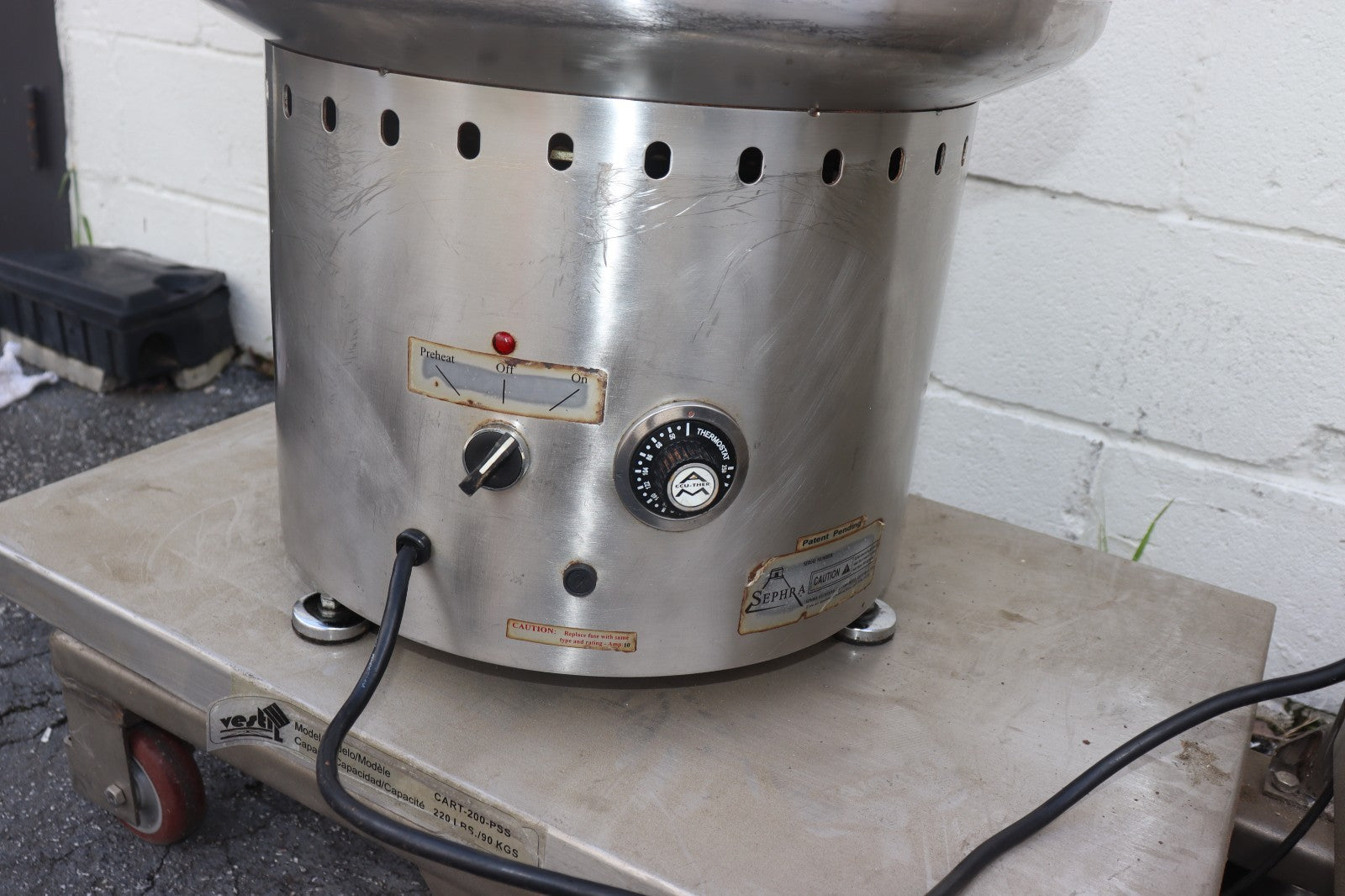 Sephra Chocolate Fountain Model: CF34/44, Used, w/ Case