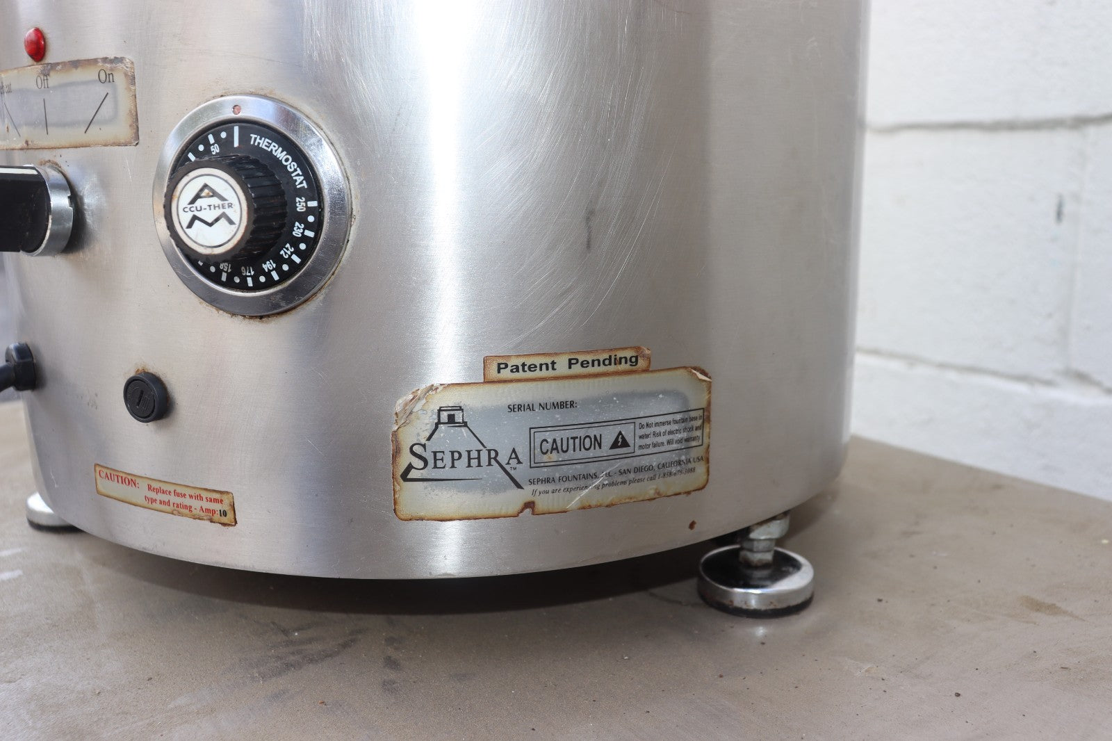 Sephra Chocolate Fountain Model: CF34/44, Used, w/ Case