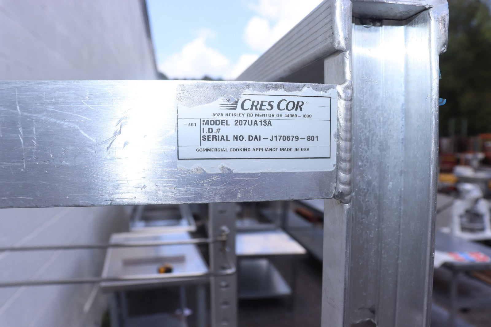 2 - Cres Cor 207-UA-13A 12 Pan End Load Universal Utility Rack - Missing Holders