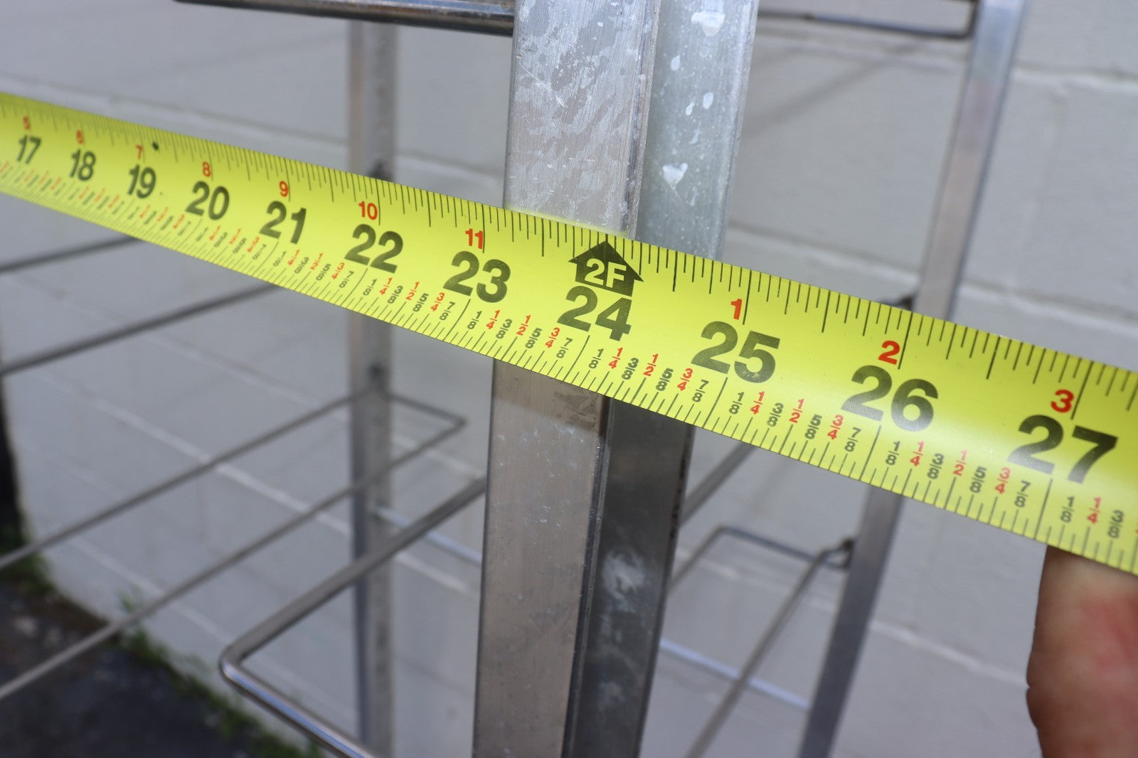 2 - Cres Cor 207-UA-13A 12 Pan End Load Universal Utility Rack - Missing Holders