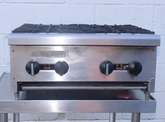 Turbo Air TAHP-24-4 24" Countertop Gas Hotplate w/ (4) Burners, Manual Cntrl