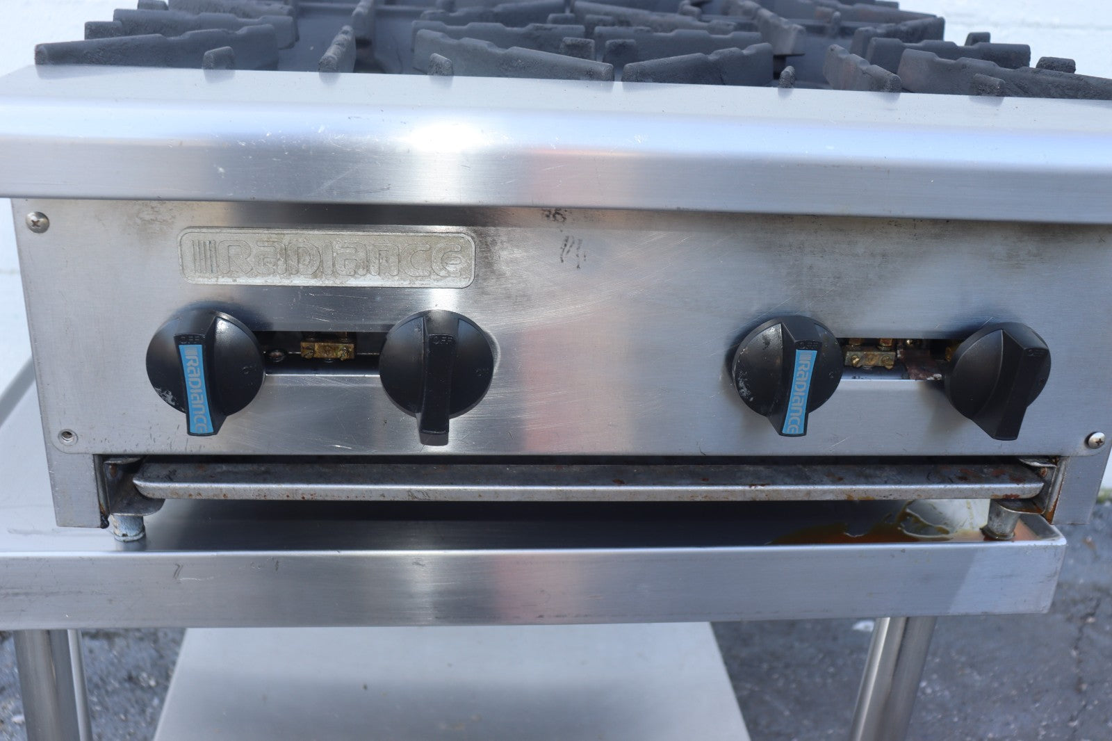 Turbo Air TAHP-24-4 24" Countertop Gas Hotplate w/ (4) Burners, Manual Cntrl