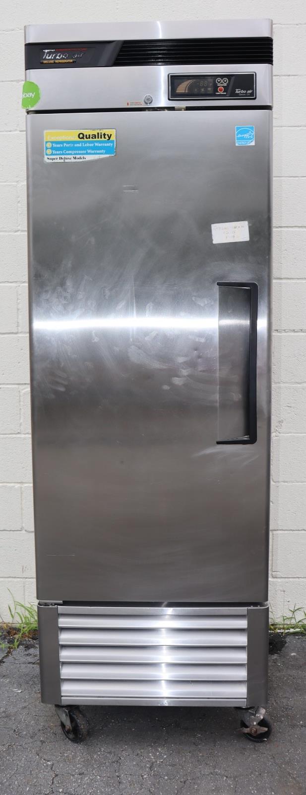Turbo Air 19.3cf Reach-in Refrigerator Stainless Single Solid Door, Used, CLEAN