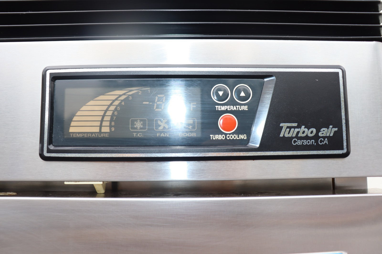 Turbo Air 19.3cf Reach-in Refrigerator Stainless Single Solid Door, Used, CLEAN