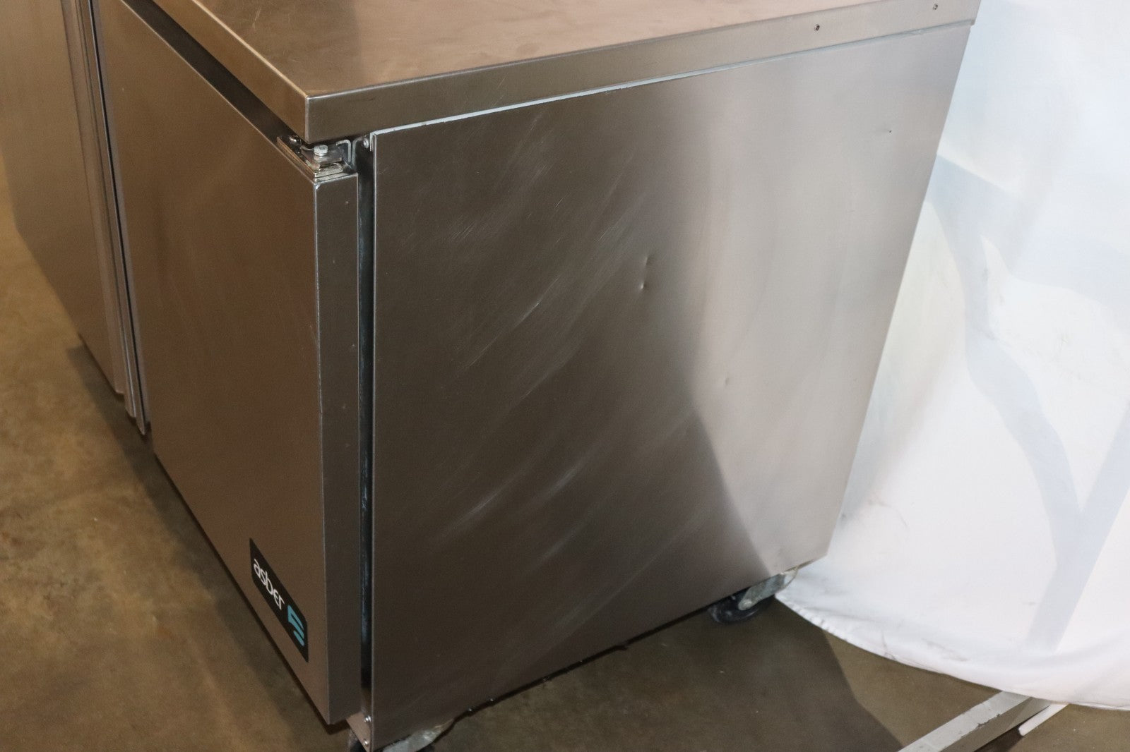 Asber AUTF-48 HC 48" 2-Section Undercounter Freezer w/ 2 Doors, 12.1 cu. ft.