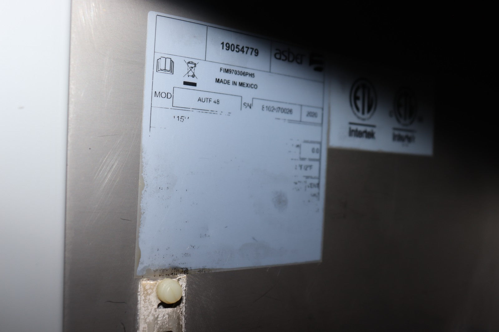 Asber AUTF-48 HC 48" 2-Section Undercounter Freezer w/ 2 Doors, 12.1 cu. ft.