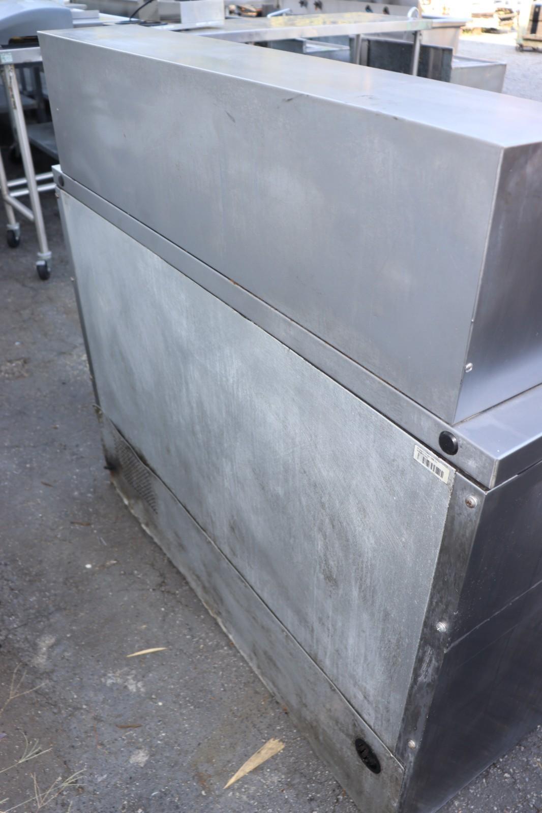 True TFP-48-18M-D-4 48" Mega Top Food Prep Table w/ 18 Pan Cap., 4 Drawers, Used