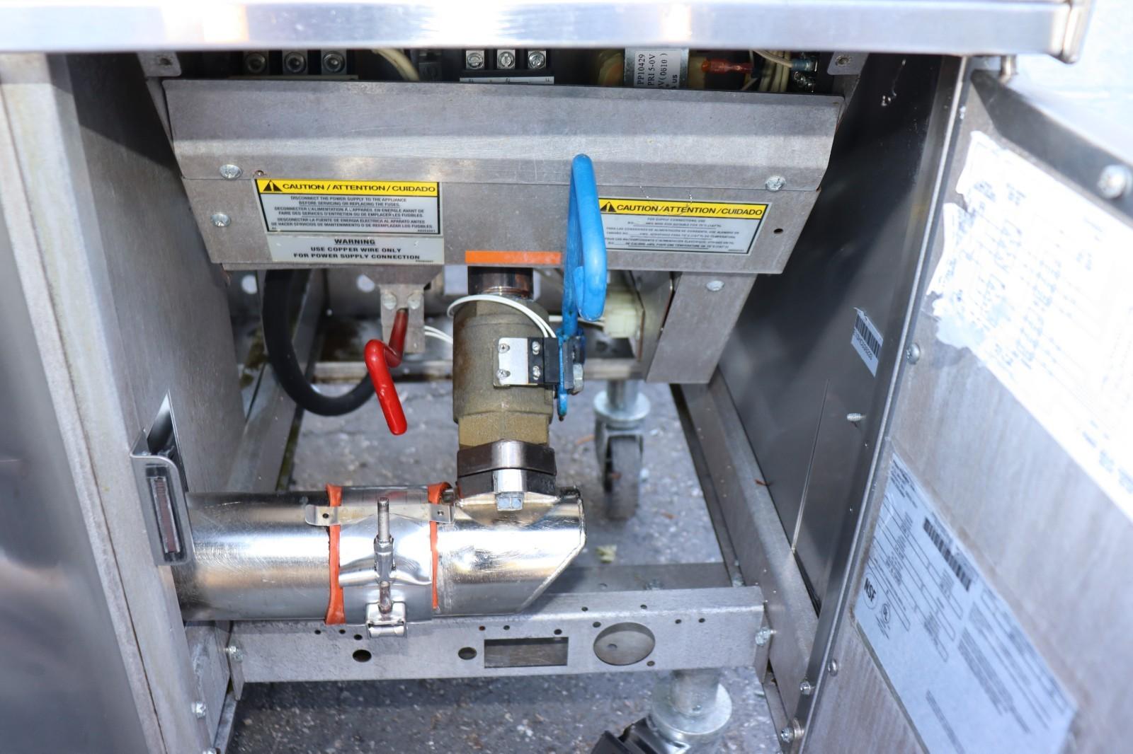 Pitco Electric 208V 3 Phase, 50 lbs, 3 Pot, SEH50, w/ Filtration System, CLEAN