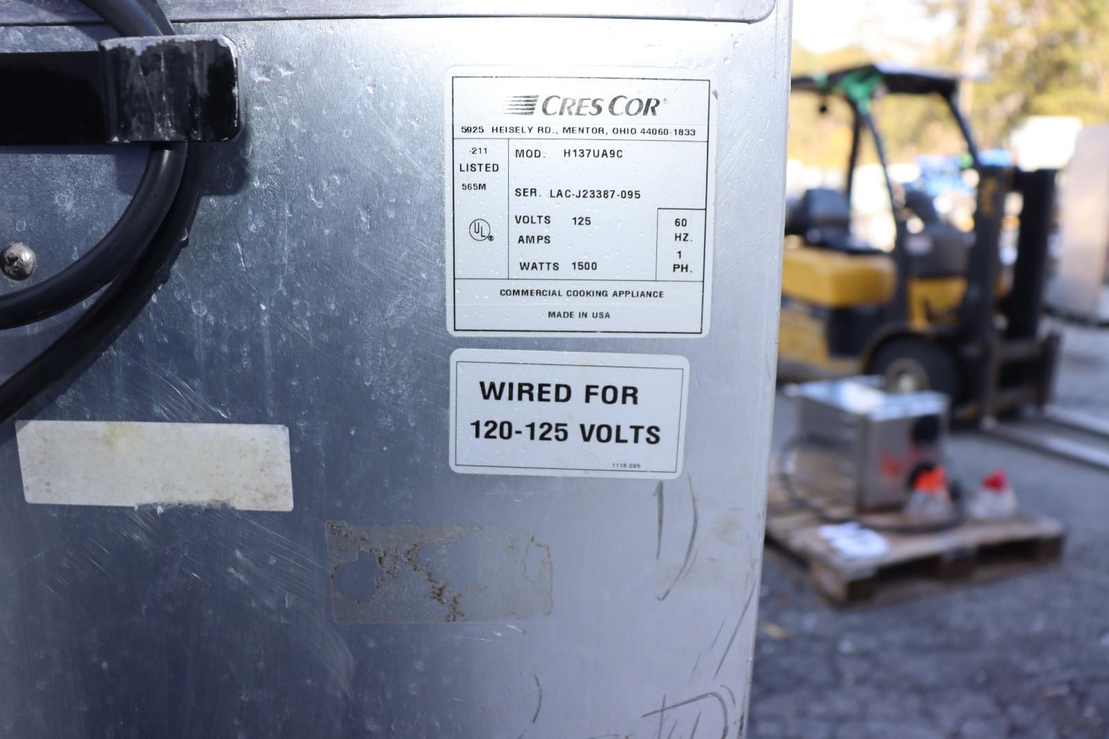 Cres Cor H137UA9C Hot Holding, Insulated Holding Cabinet, 120V 1PH, Used, Tested