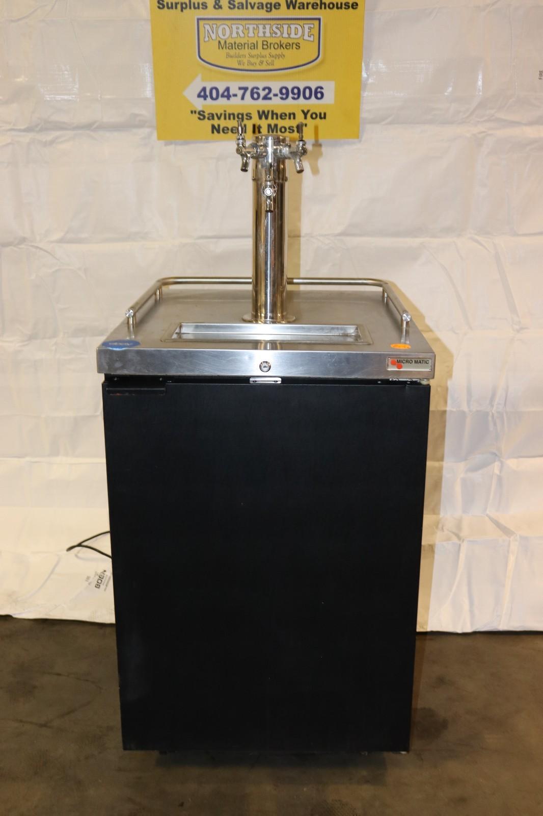 Micro Matic MDD23 25" Draft Cold Brew Dispenser w/ (2) 1/6 Keg Capacity 115v