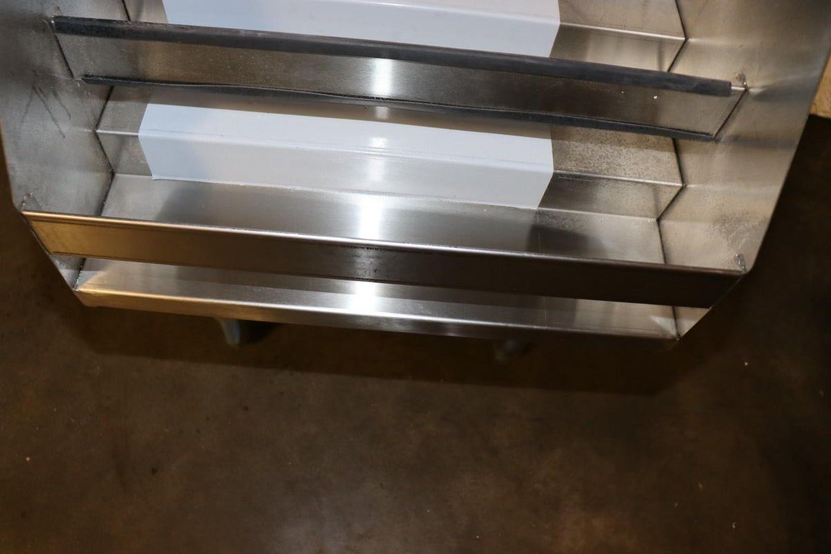18" Liquor Bottle Display Rack 5 Tier Storage Under Bar Stainless Steel, Dents - NMB Restaurant Equipment