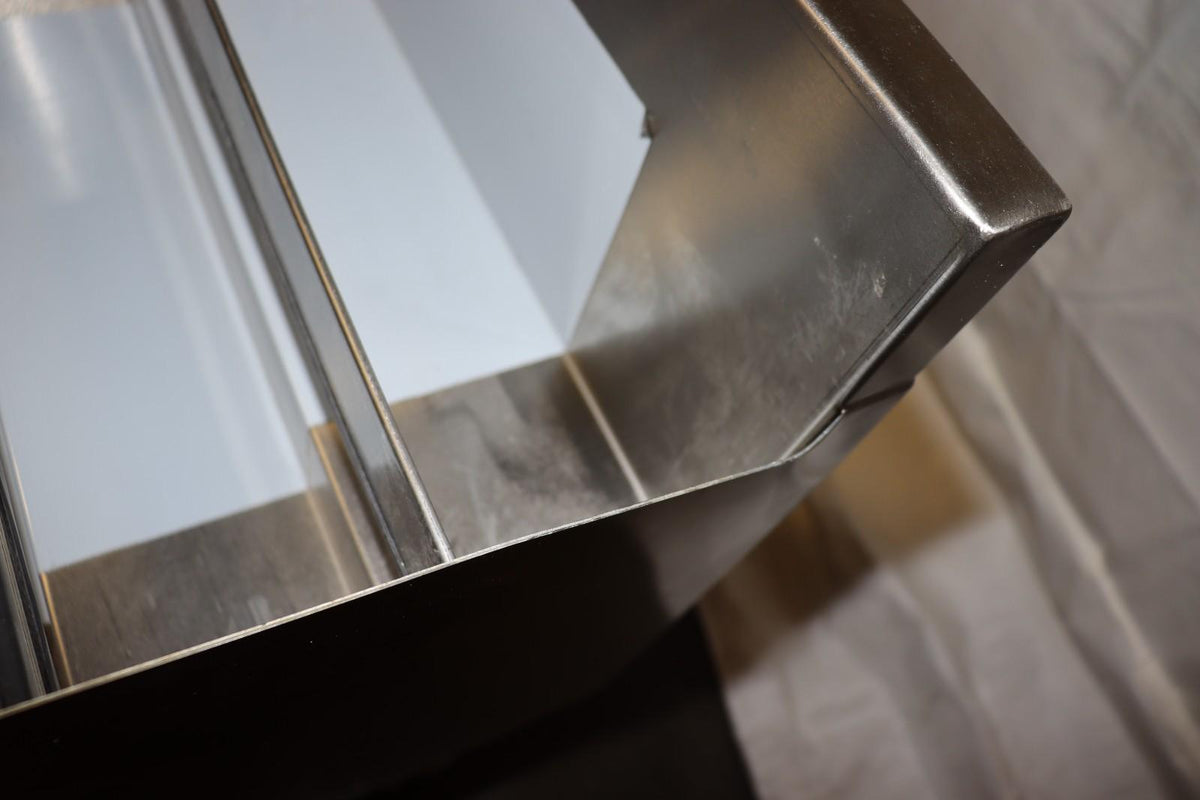 18" Liquor Bottle Display Rack 5 Tier Storage Under Bar Stainless Steel, Dents - NMB Restaurant Equipment