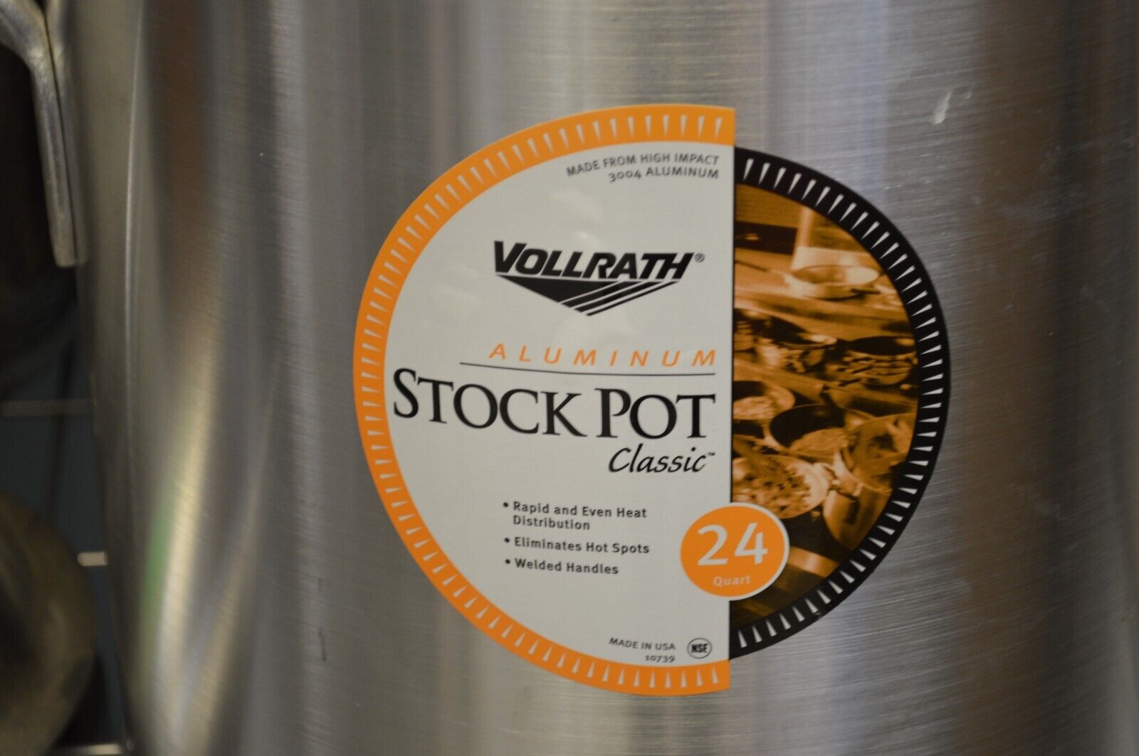Vollrath Aluminum Stock Pot Classic 24qt, Model 10739