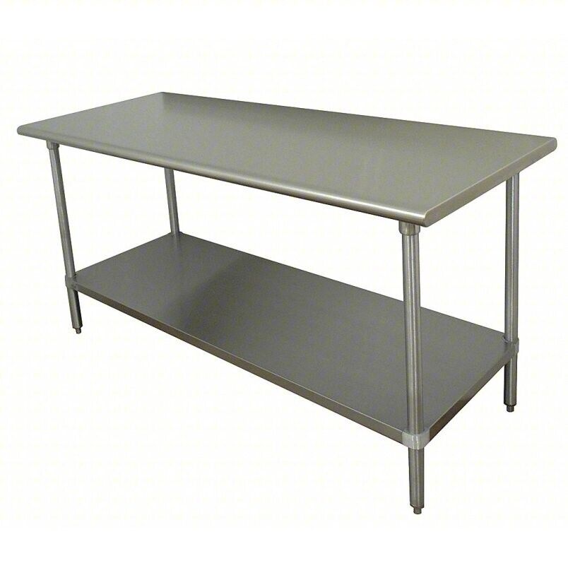 ADVANCE TABCO Work Table: Fixed Ht, Stainless Steel SS-365