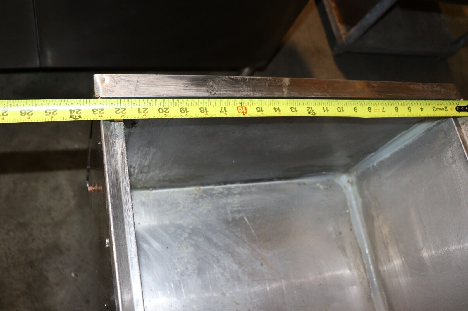 Ice Bin for Back Bar 36 Inch x 23 Inch Stainless Steel