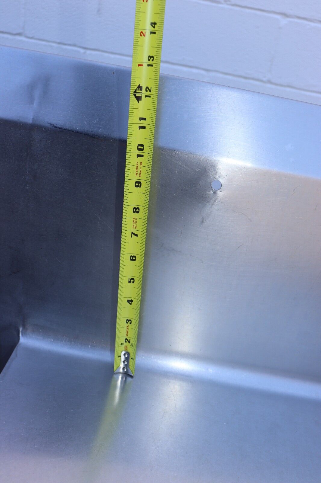 Four Compartment Commercial Sink 98" Long x 24" Wide, w/ Side Boards, Stainless