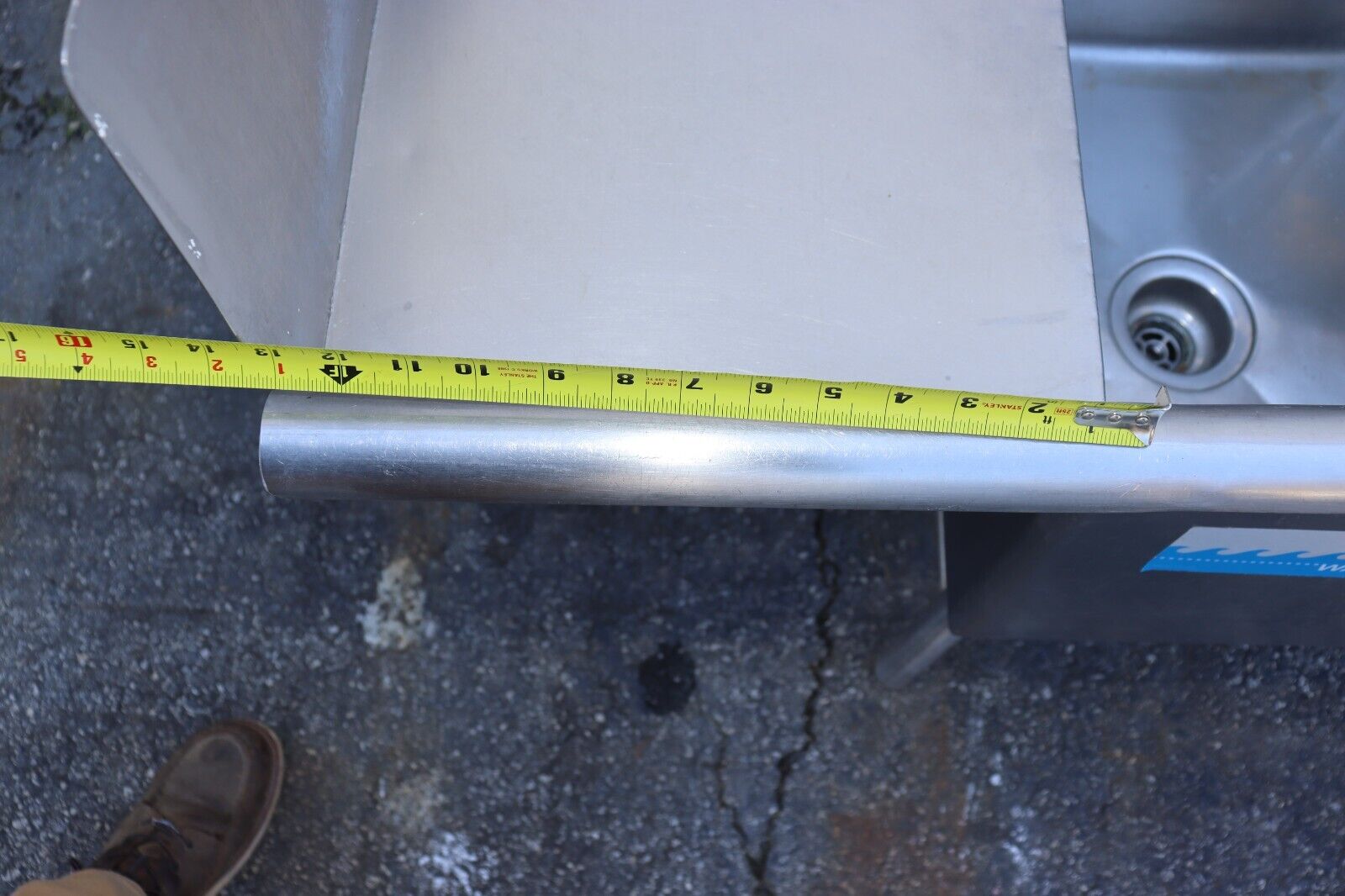 Four Compartment Commercial Sink 98" Long x 24" Wide, w/ Side Boards, Stainless