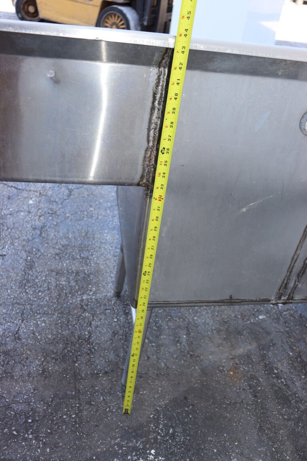 Four Compartment Commercial Sink 98" Long x 24" Wide, w/ Side Boards, Stainless