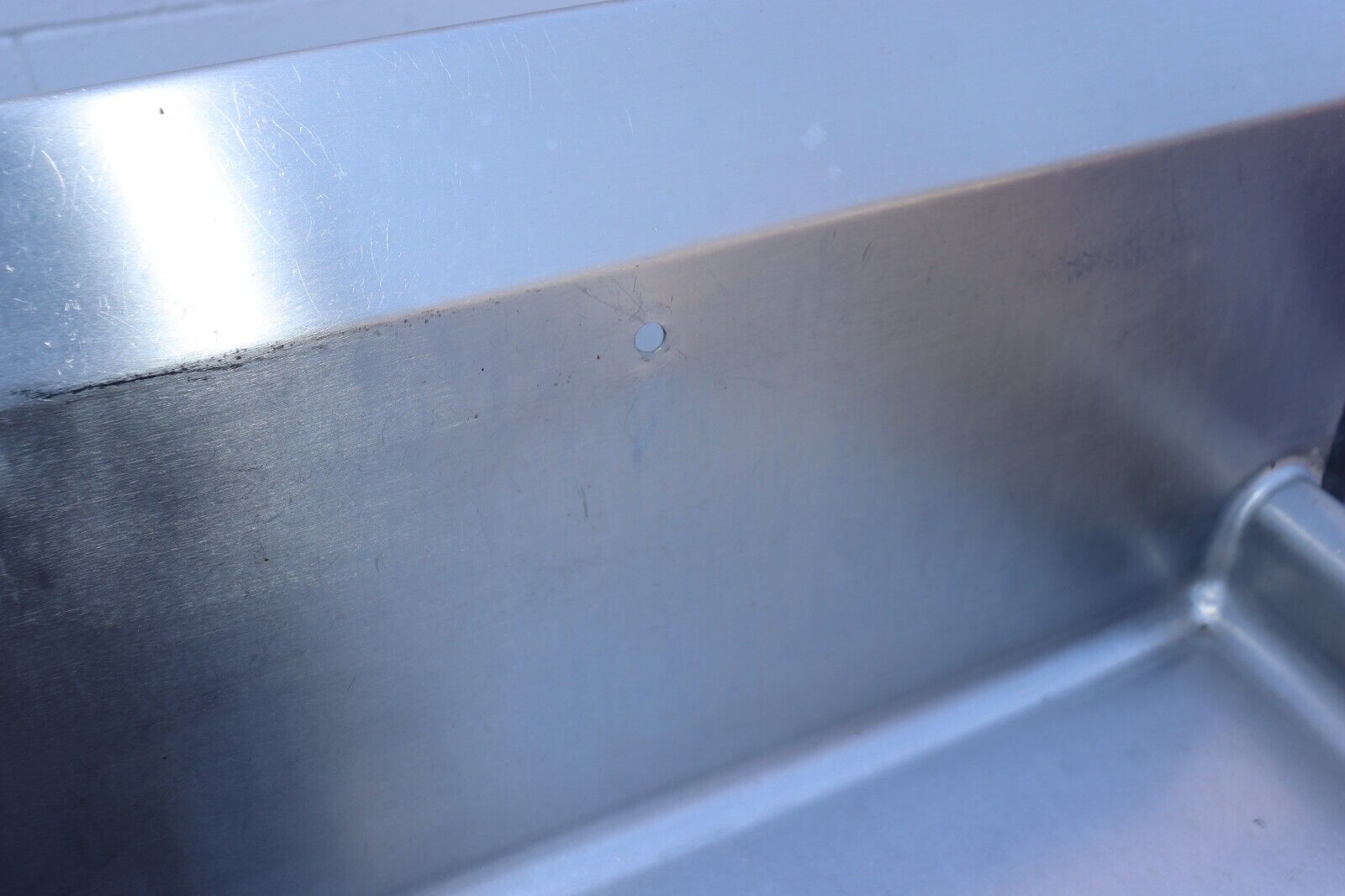 Four Compartment Commercial Sink 98" Long x 24" Wide, w/ Side Boards, Stainless