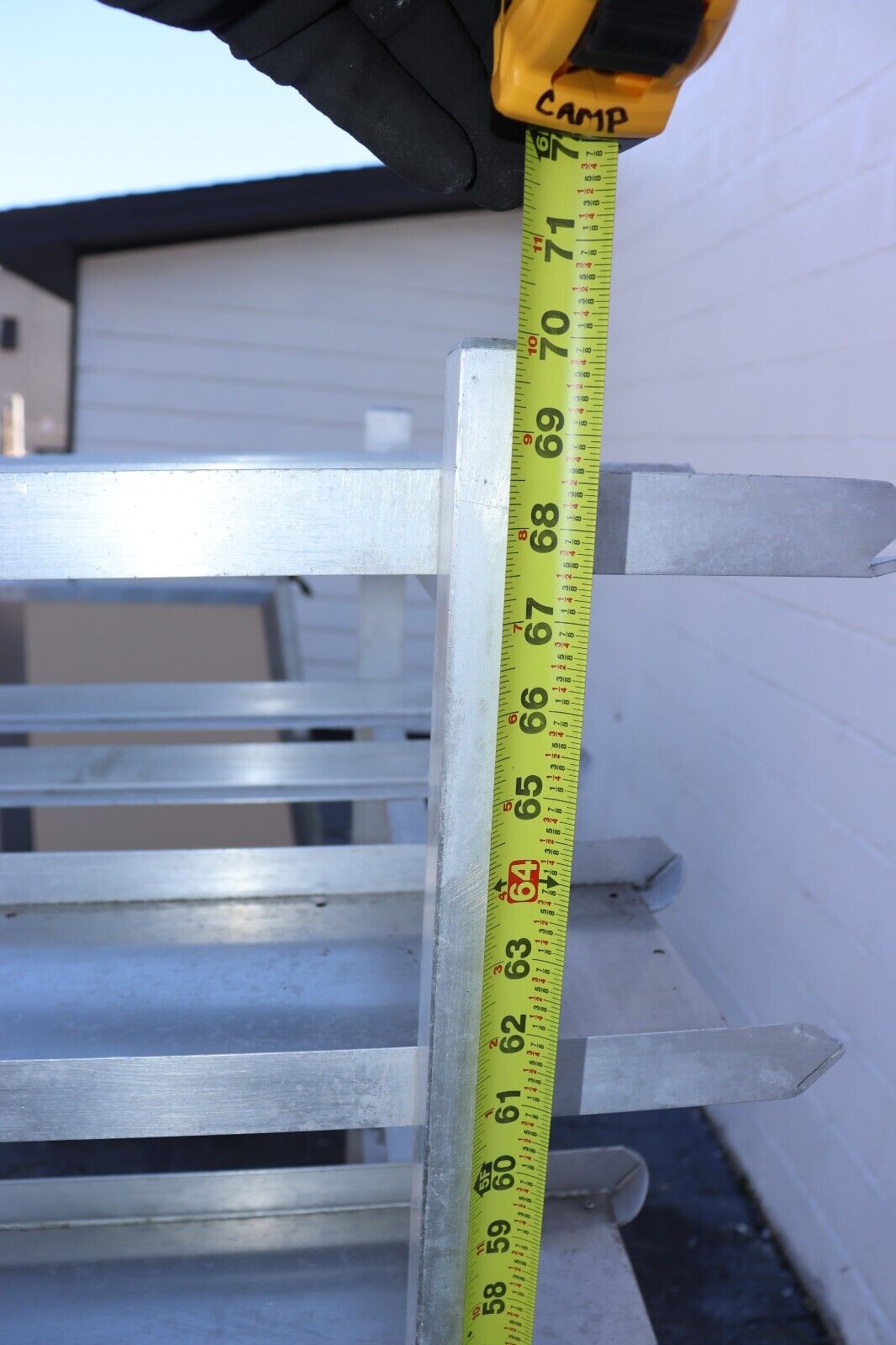 Can Rack #10 Can Storage Commercial Rack, Aluminum, Used