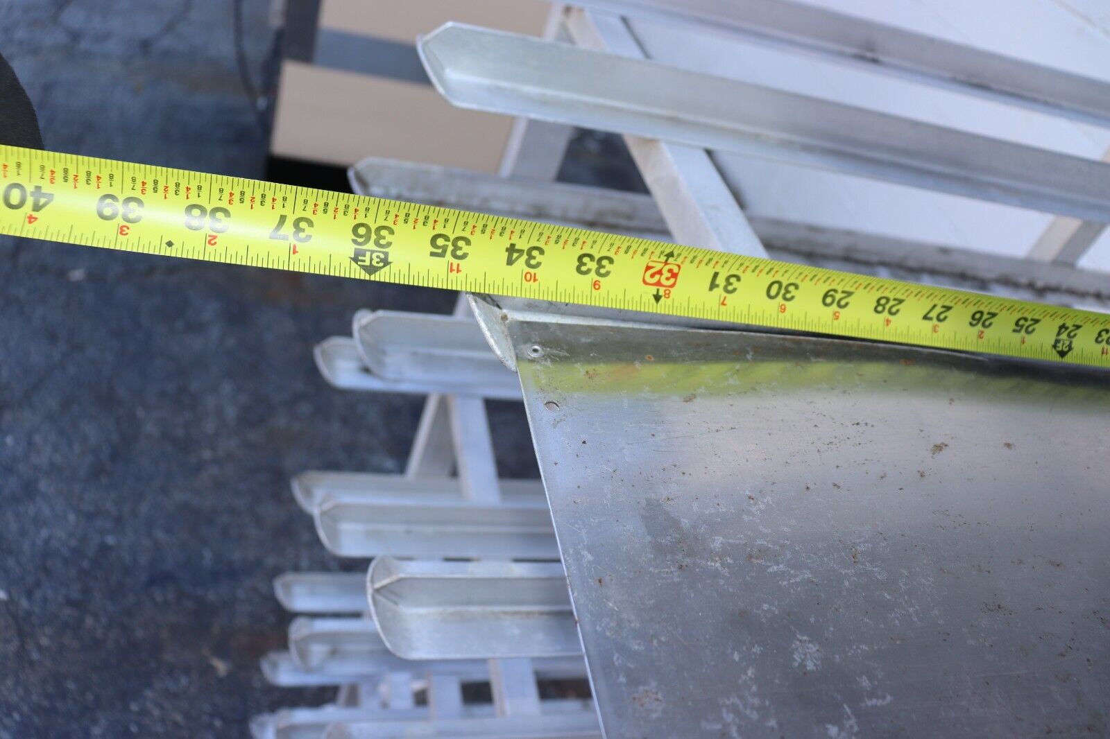 Can Rack #10 Can Storage Commercial Rack, Aluminum, Used