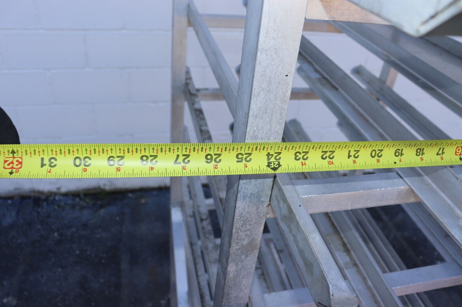 Can Rack #10 Can Storage Commercial Rack, Aluminum, Used