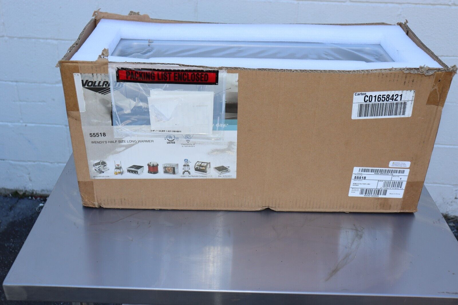 Vollrath / Idea-Medalie 55518 Warmer Countertop Half Size HFL500, NEW