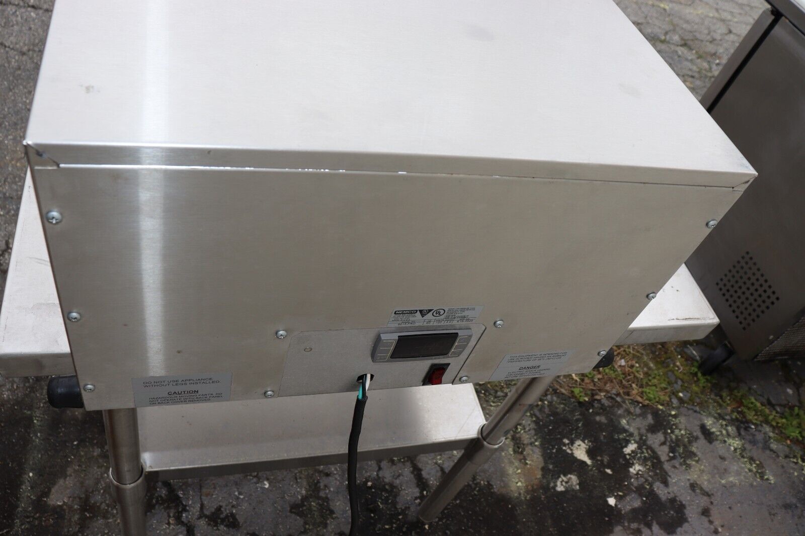 Nemco 9015-FRD Cold Condiment Station Counter-top 18" wide Two 1/3 Pans, TESTED