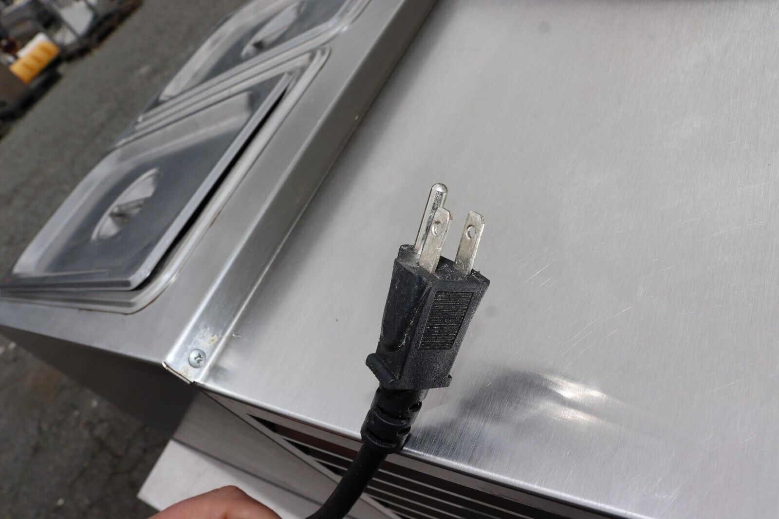 Nemco 9015-FRD Cold Condiment Station Counter-top 18" wide Two 1/3 Pans, TESTED