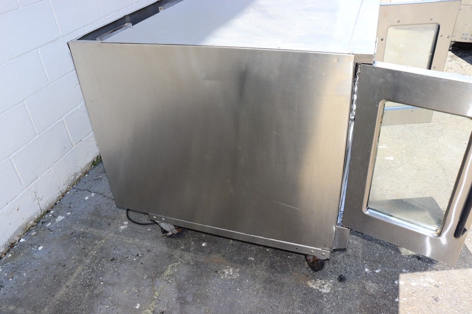 Market Forge M2700HEC Full Size Gas Convection Oven, Wheels, Used, Needs Racks