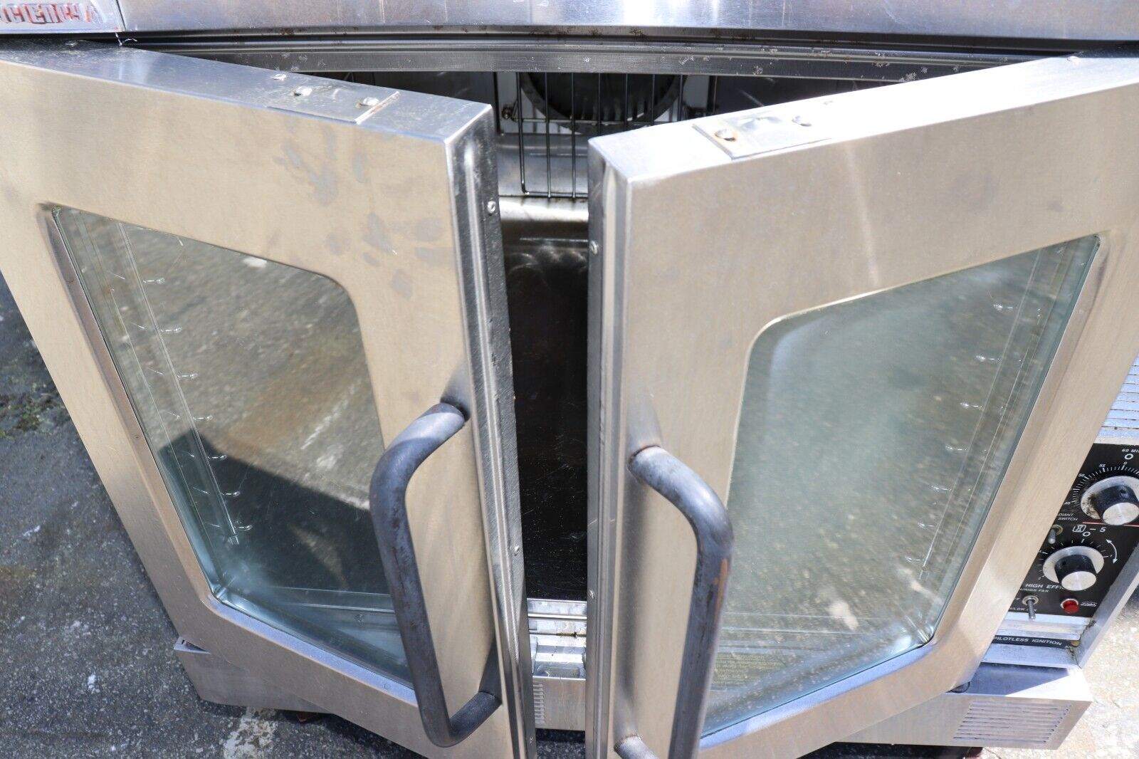 Market Forge M2700HEC Full Size Gas Convection Oven, Wheels, Used, Needs Racks