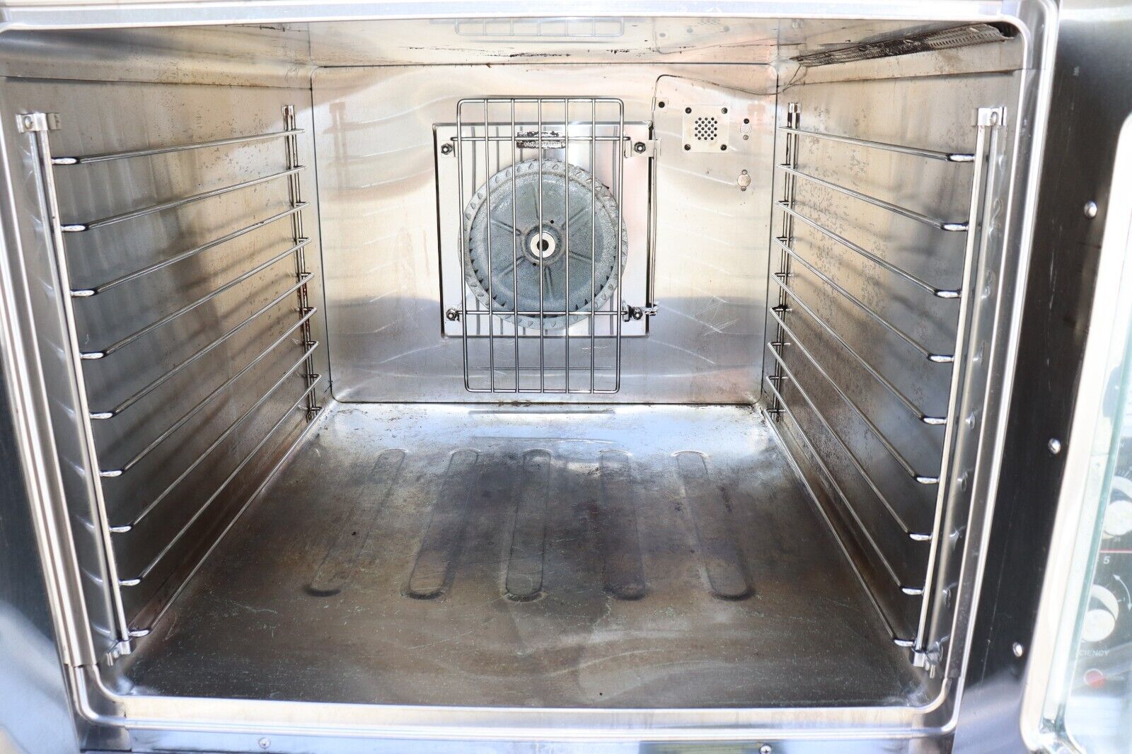 Market Forge M2700HEC Full Size Gas Convection Oven, Wheels, Used, Needs Racks